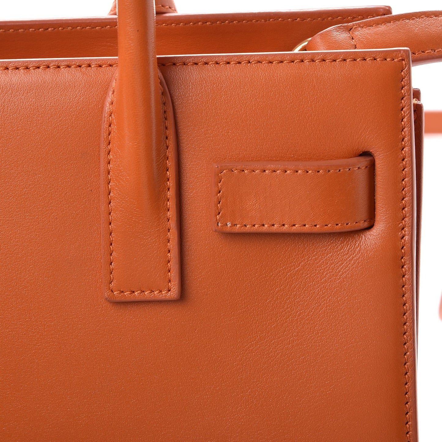 Calfskin Nano Sac De Jour Orange