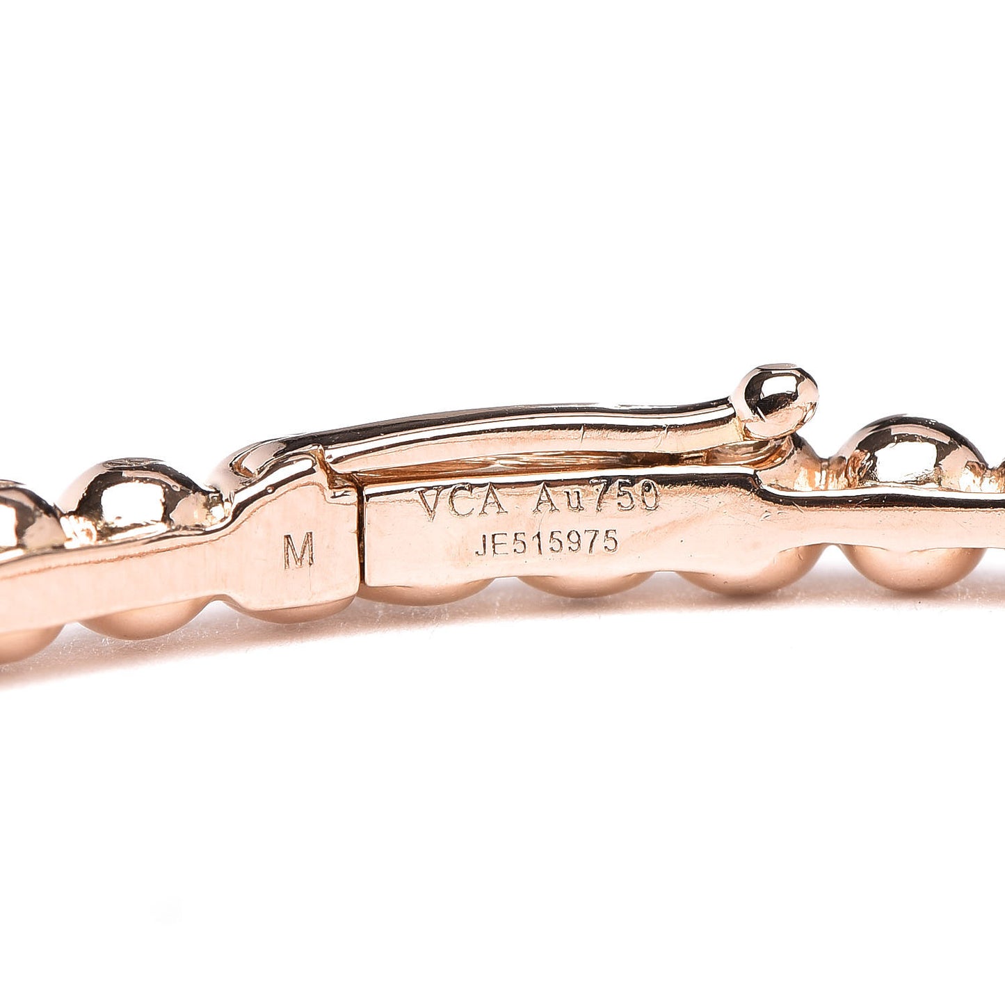 18K Rose Gold Perlee Pearls of Gold Bracelet M