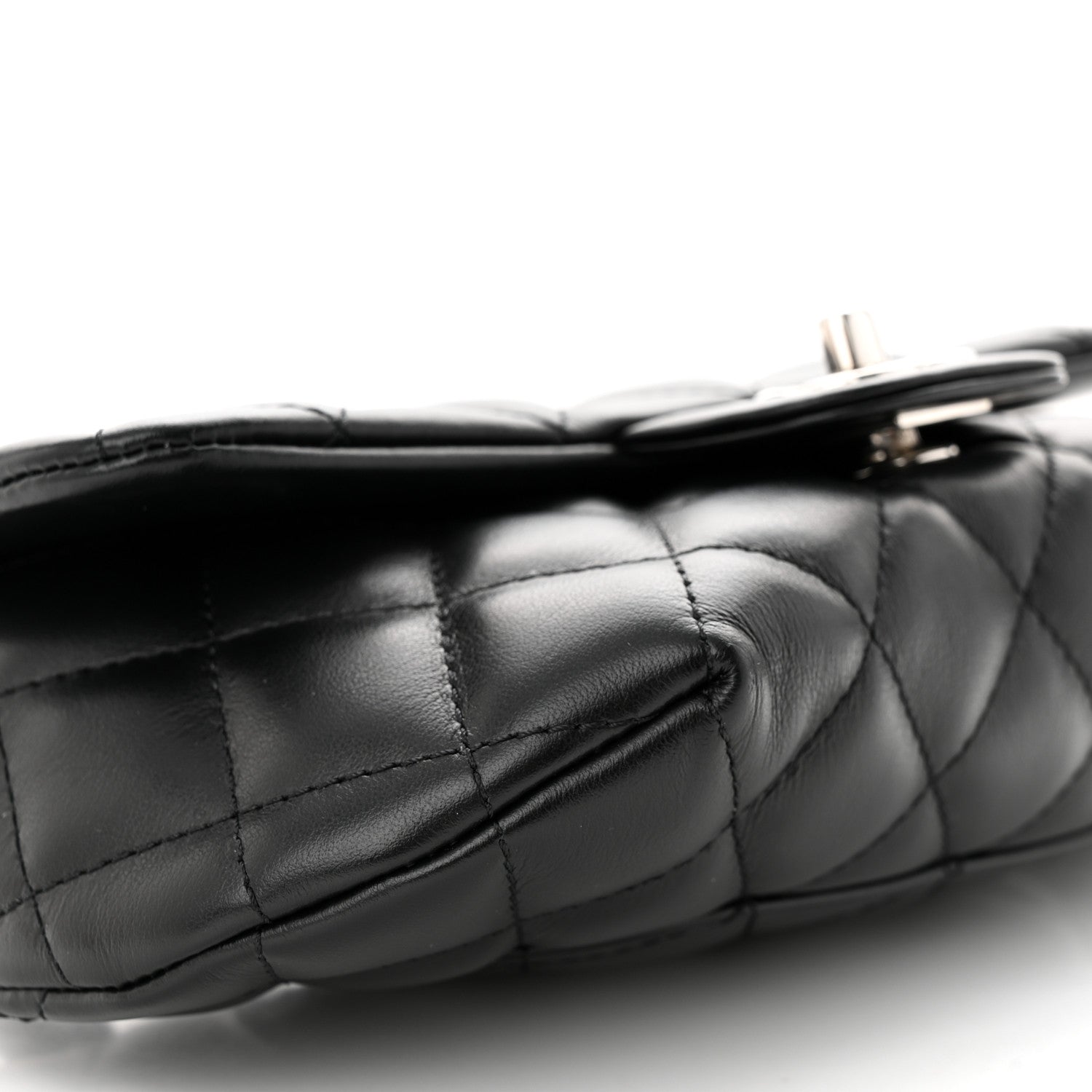 Chanel Calfskin Quilted CC Uniform Flap Belt Bag Black 6 of 11