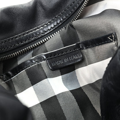Burberry Lambskin Studded Medium Edenham Satchel Black 9 of 10