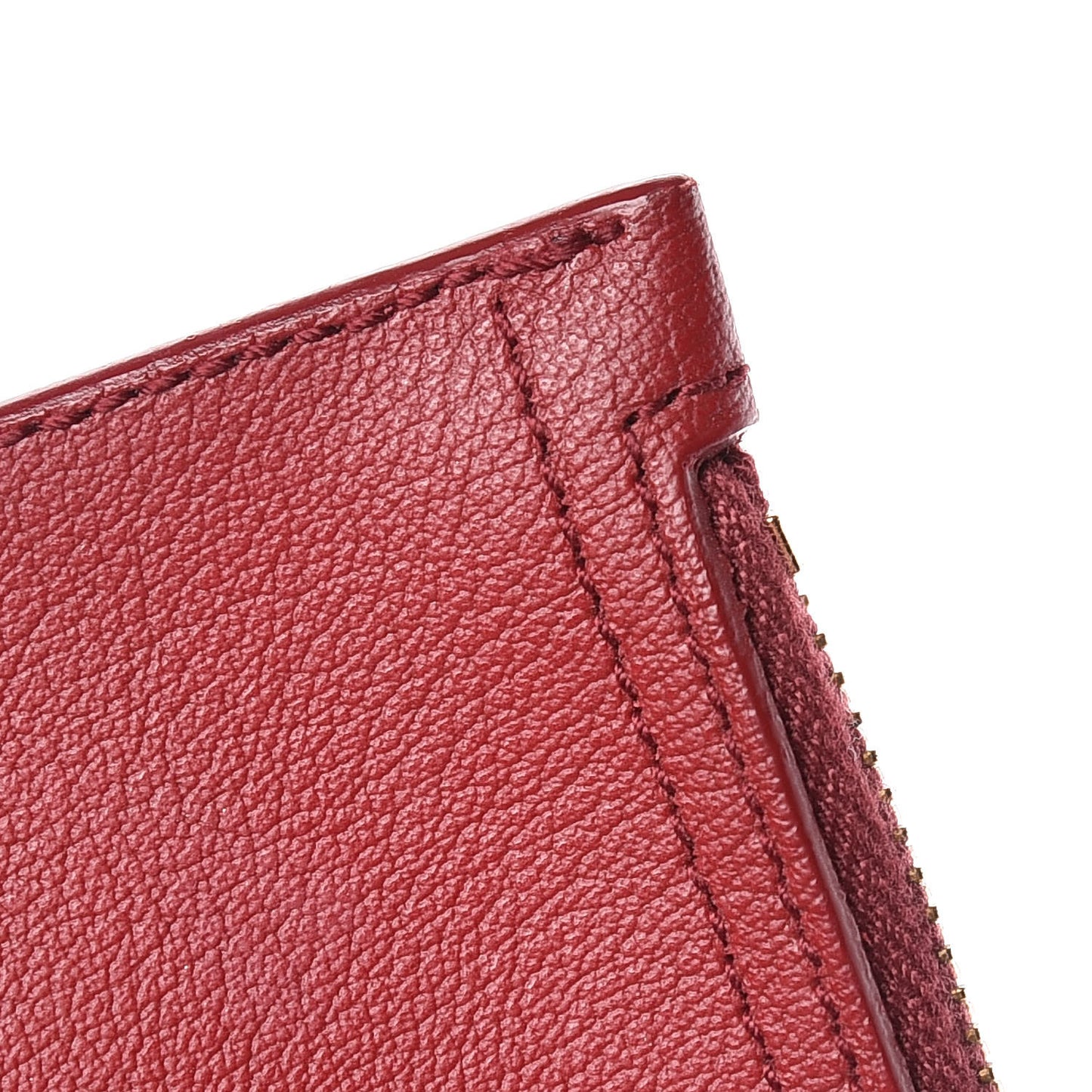 Calfskin Large Shopping Tote Red