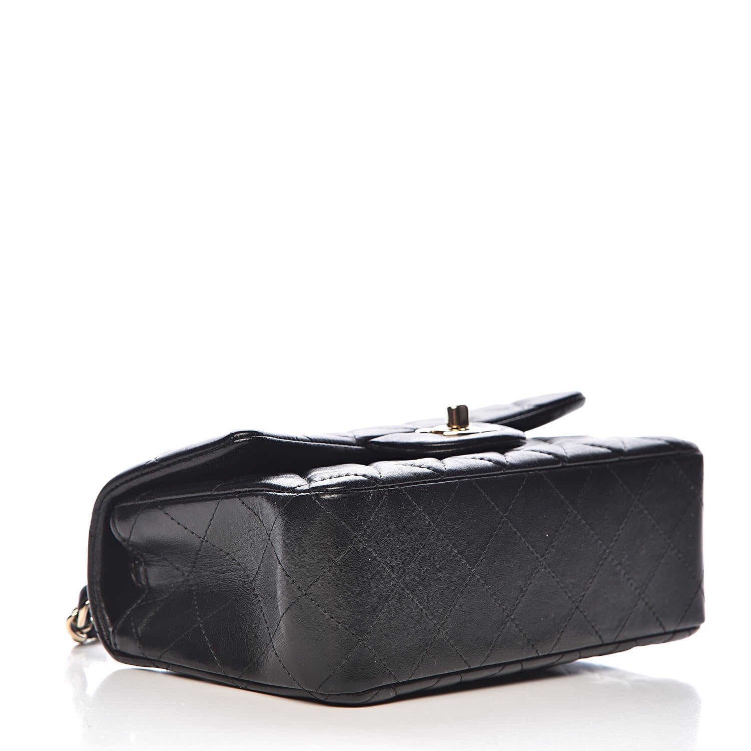 Chanel Lambskin Quilted Mini Rectangular Flap Black 4 of 11