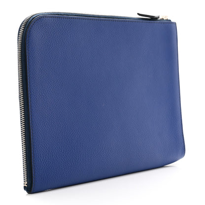 Hermes Togo Swift Endless Road Zip Tablet Pouch Bleu de Prusse 3 of 6