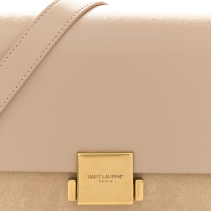 Saint Laurent Smooth Calfskin Suede Medium Bellechasse Bag Beige 8 of 12