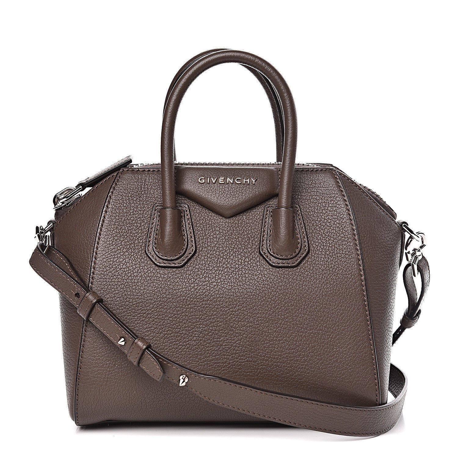 Givenchy Sugar Goatskin Mini Antigona Heather Grey 1 of 11