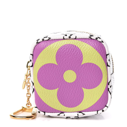 Louis Vuitton Monogram Giant Cube Coin Purse Pink 1 of 8