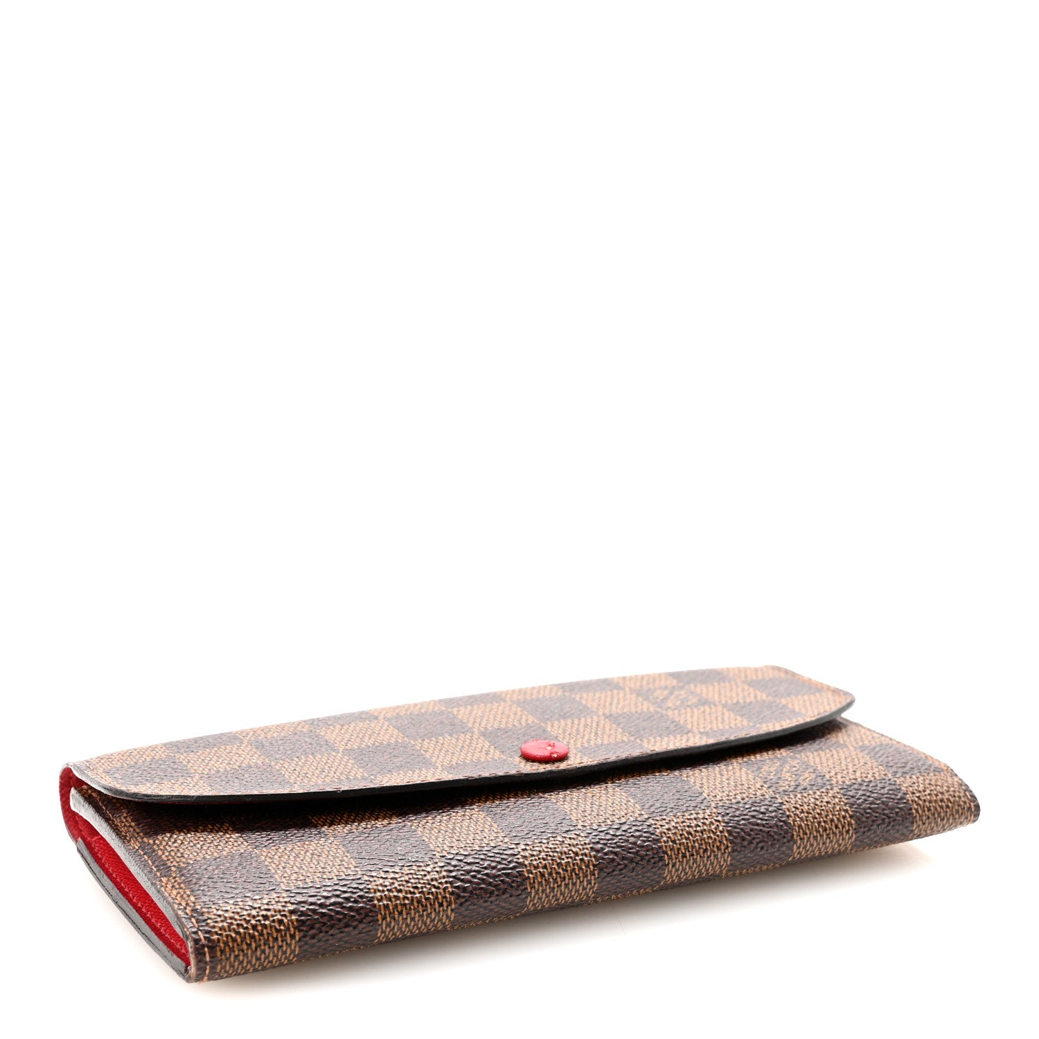 Louis Vuitton Damier Ebene Emilie Wallet Red 4 of 6