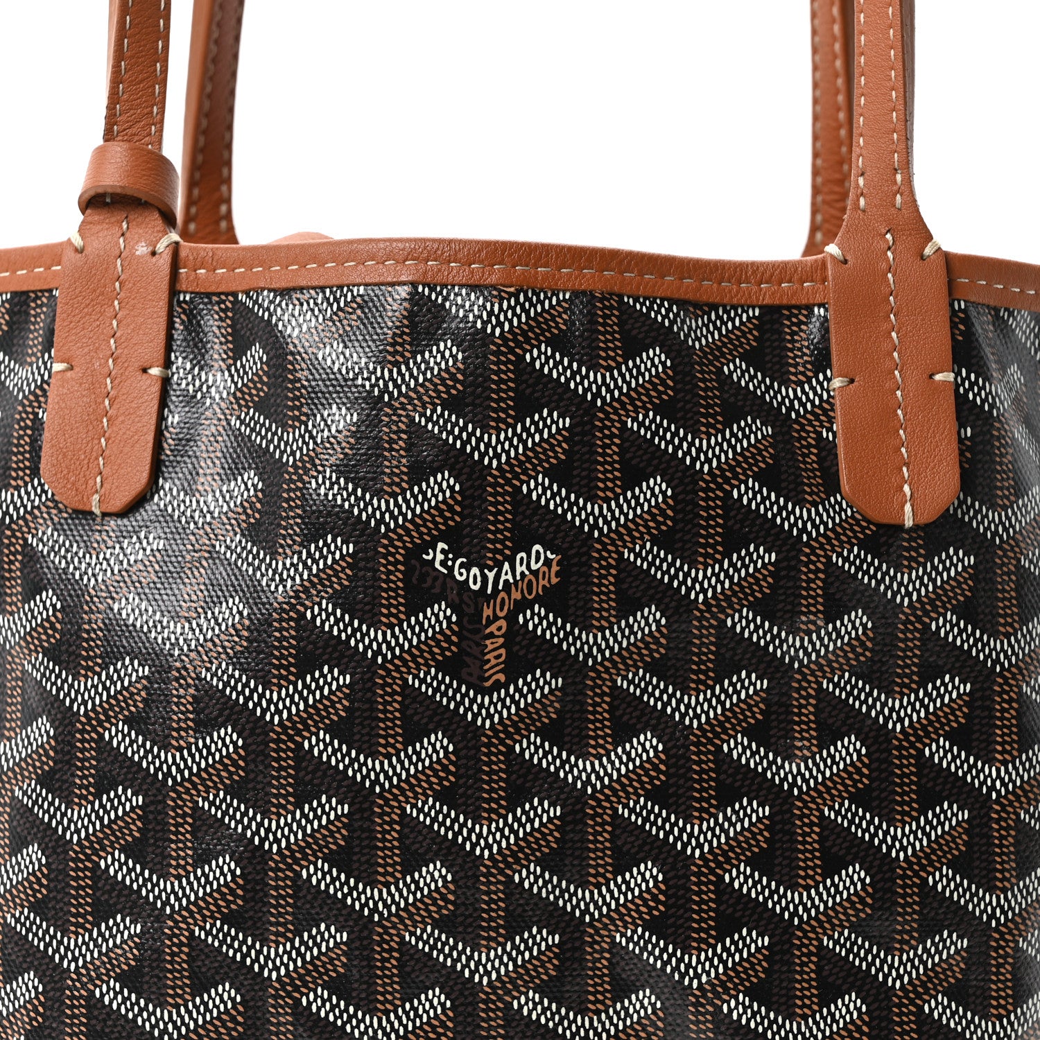 Goyard Goyardine Reversible Mini Anjou Black Gold 8 of 17