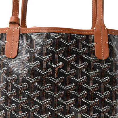 Goyard Goyardine Reversible Mini Anjou Black Gold 8 of 17