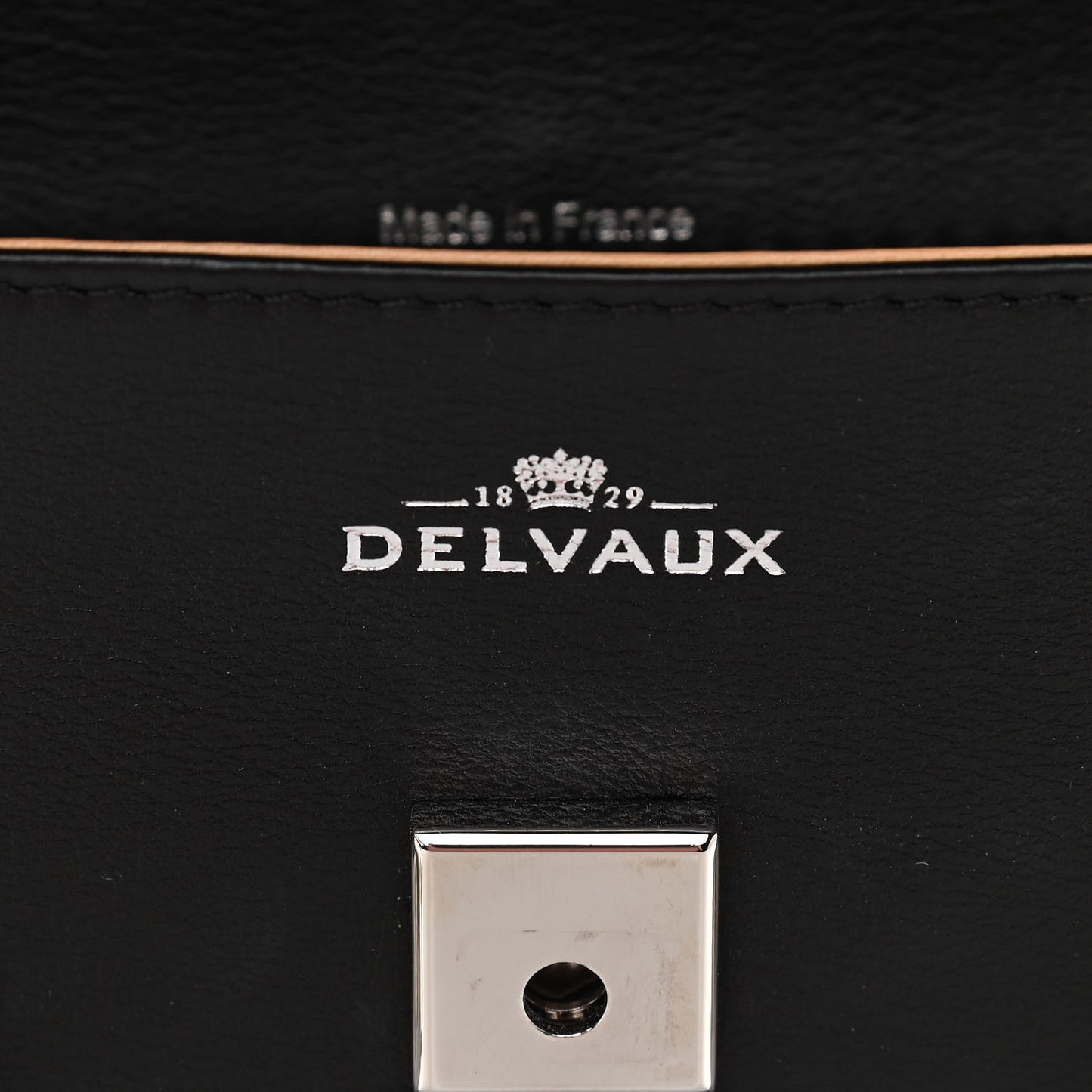 Calfskin MM Tempete Satchel Black