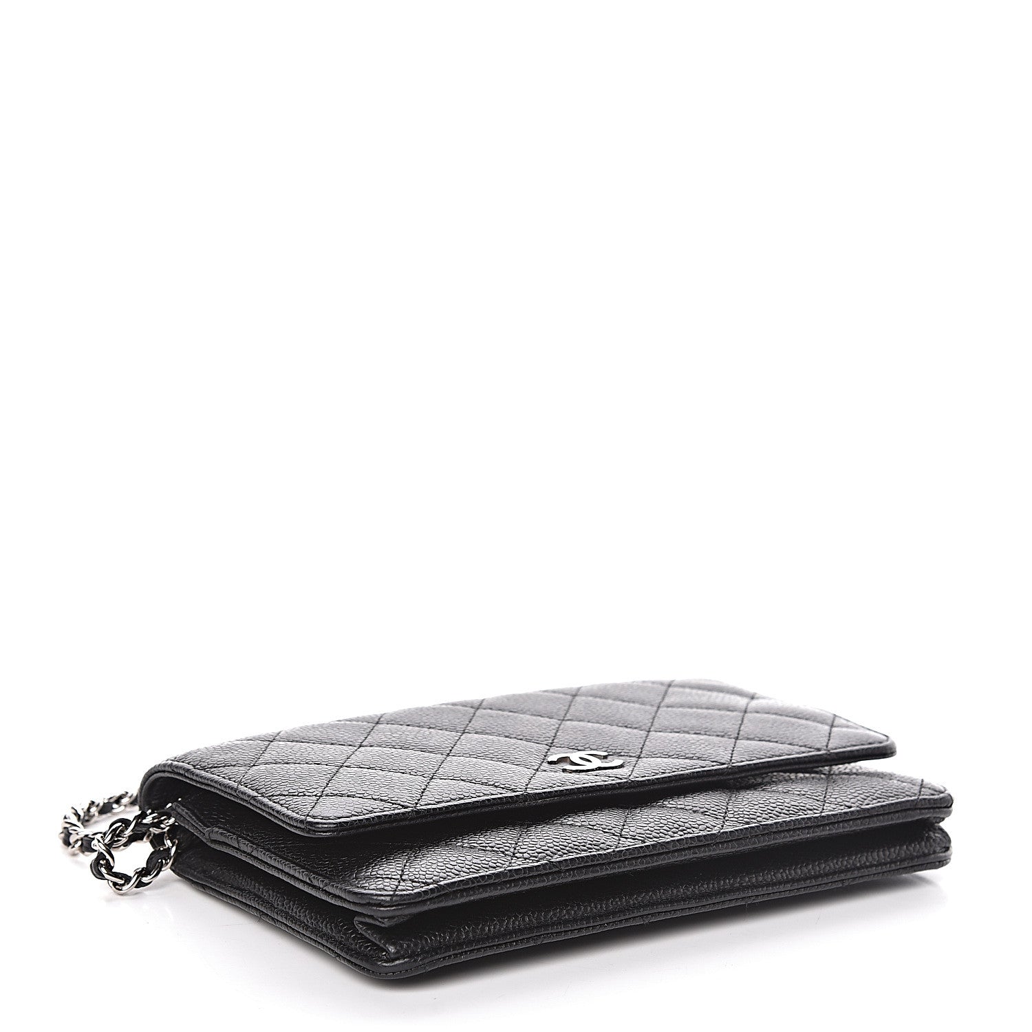 Chanel Caviar Quilted Wallet On Chain WOC Black 4 of 12