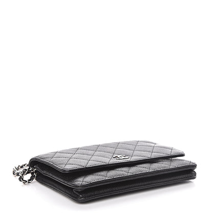 Chanel Caviar Quilted Wallet On Chain WOC Black 4 of 12