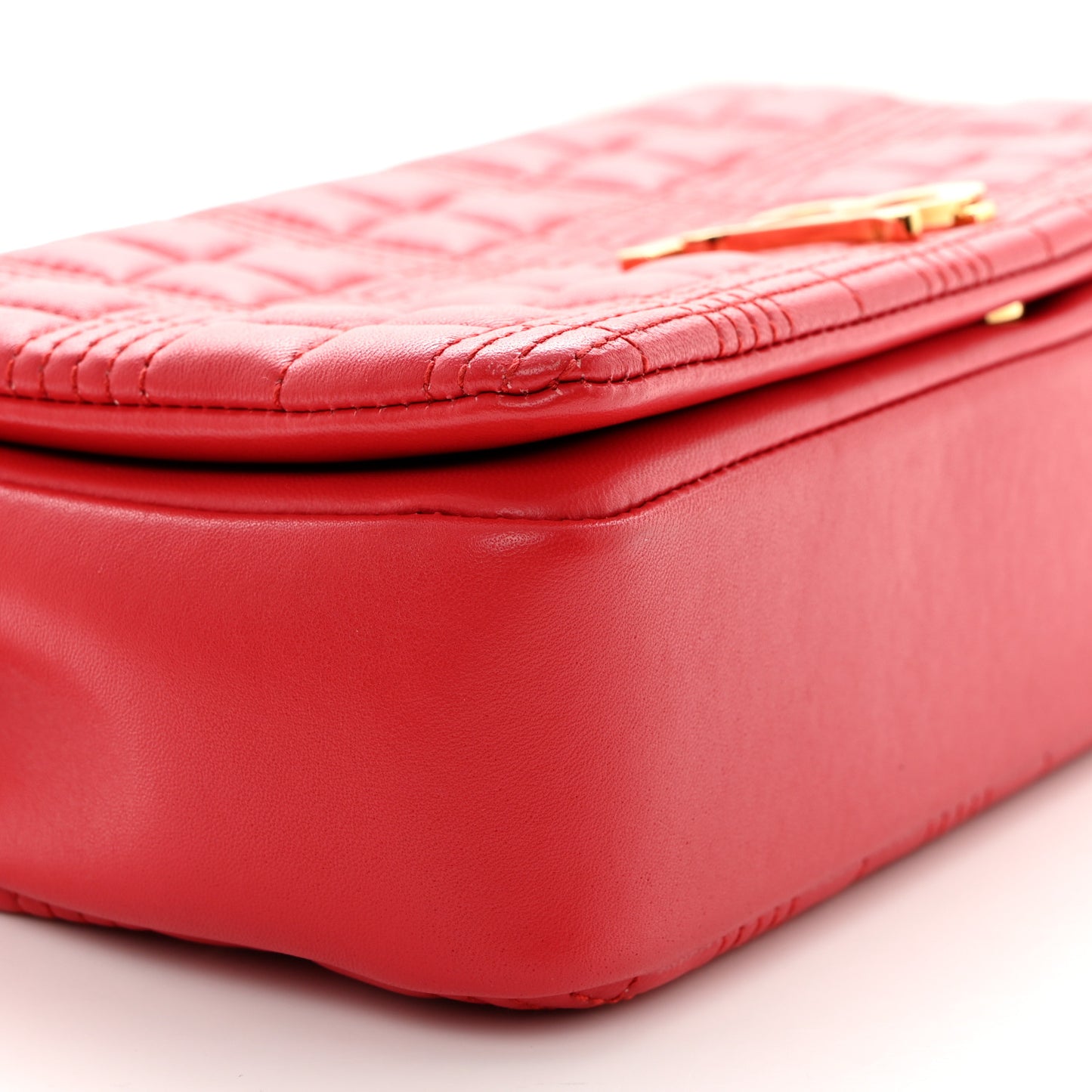 Lambskin Quilted Small Lola Bag Bright Red