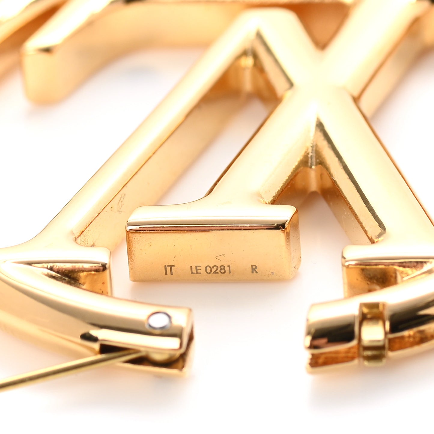 Metal Louise Hoop Earrings Gold