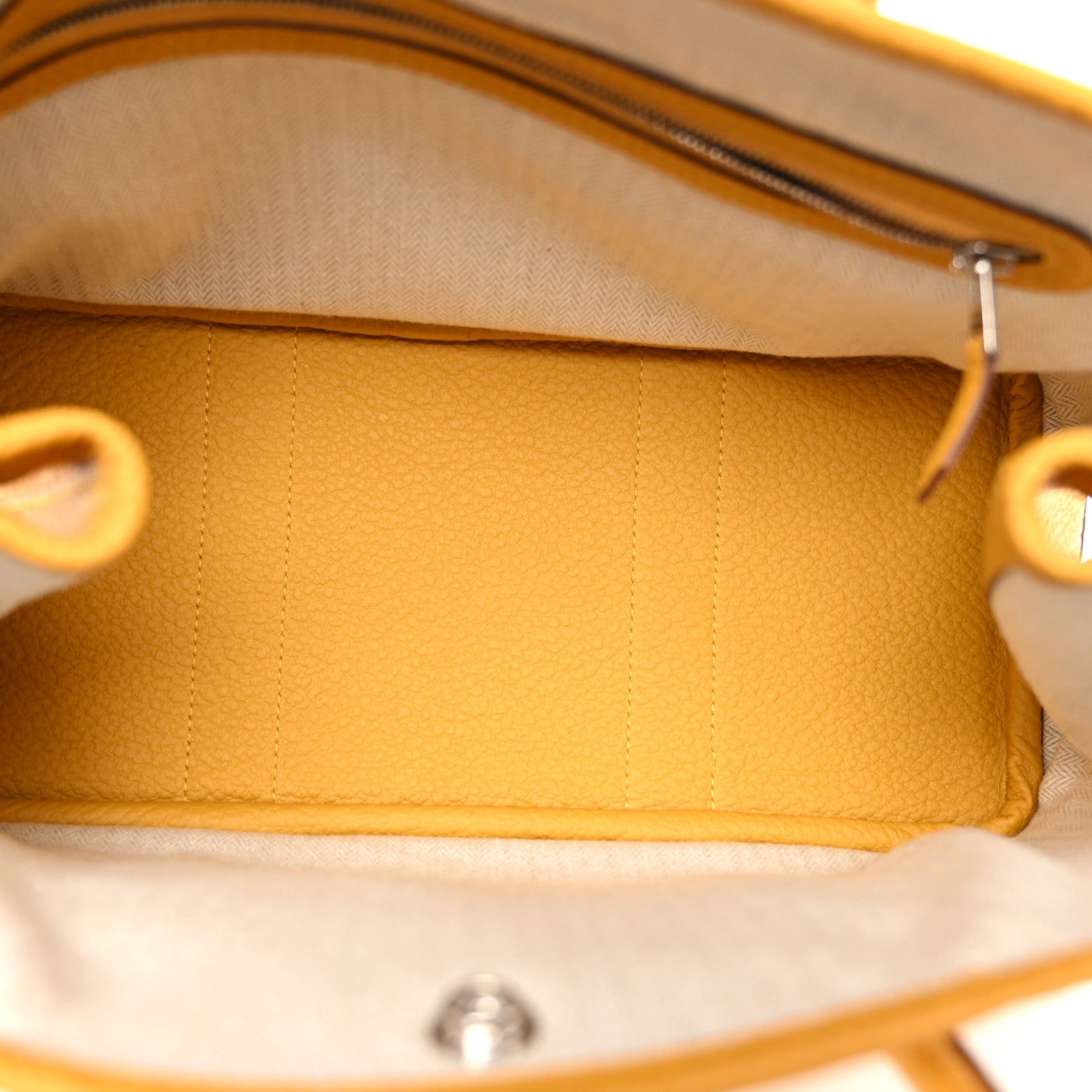 Hermes Vache Country Garden Party 30 TPM Jaune Ambre 5 of 10