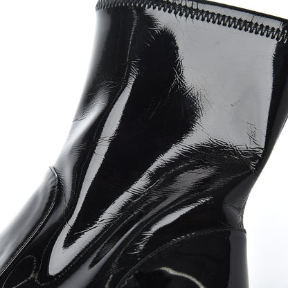Louis Vuitton Patent Silhouette Ankle Boots 39 Black 8 of 16