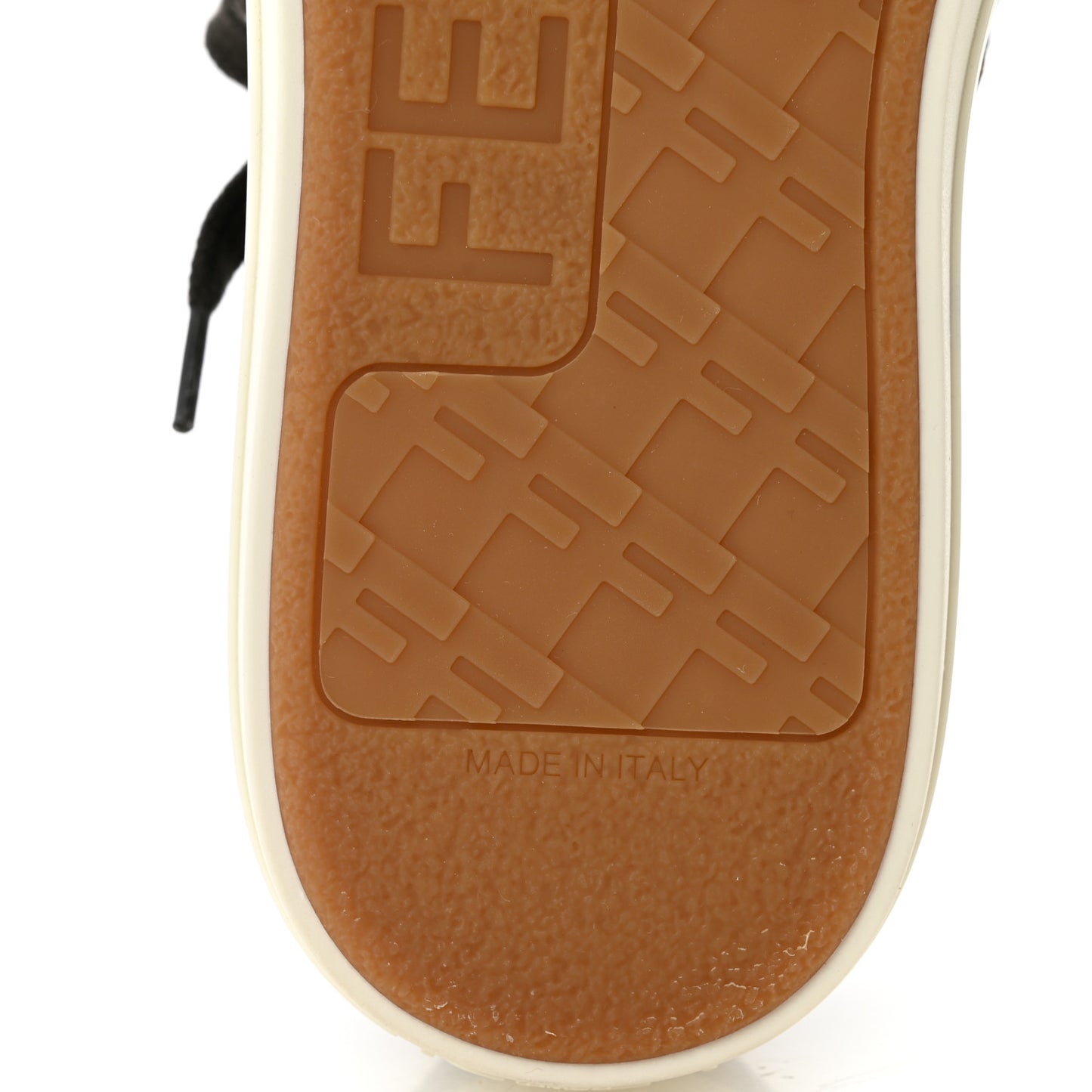 Fabric Jacquard FF Womens Domino Low Top Sneakers 38 Tobacco