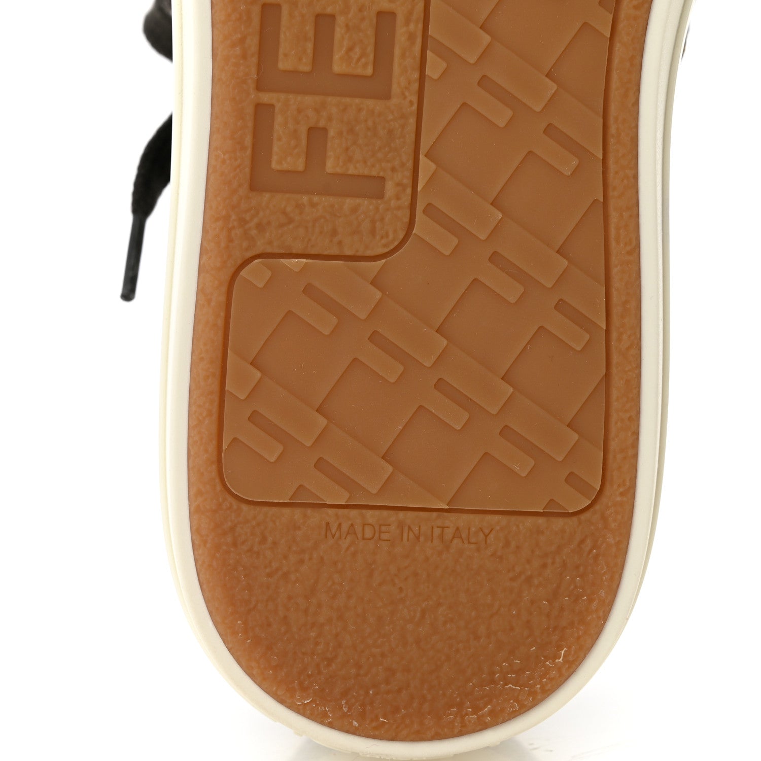 Fendi Fabric Jacquard FF Womens Domino Low Top Sneakers 38 Tobacco 7 of 10
