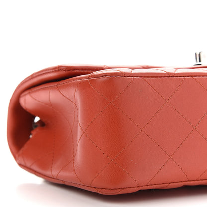 Chanel Lambskin Quilted Mini Rectangular Flap Red 7 of 8