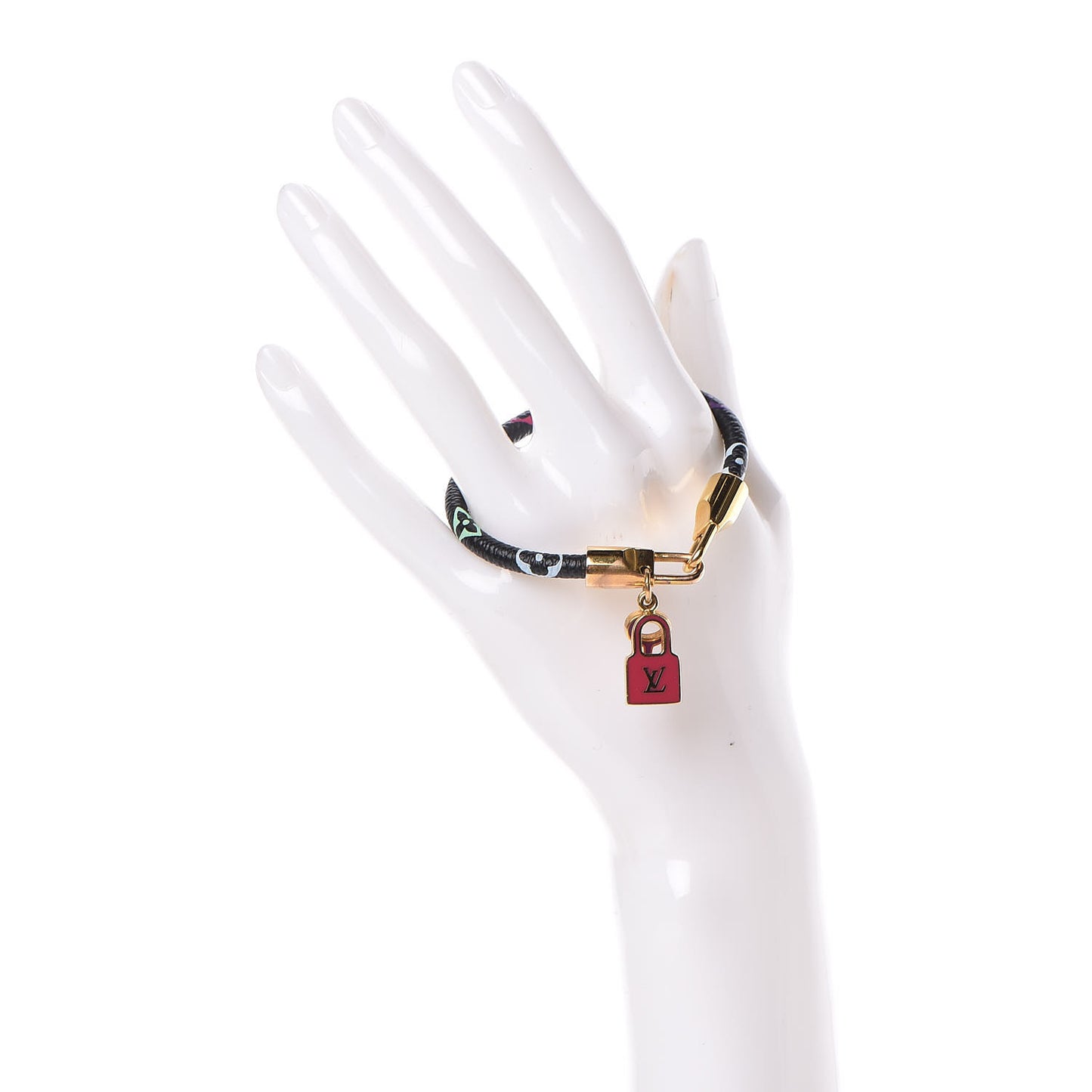 Monogram Multicolor Luck It Bracelet 17 Black