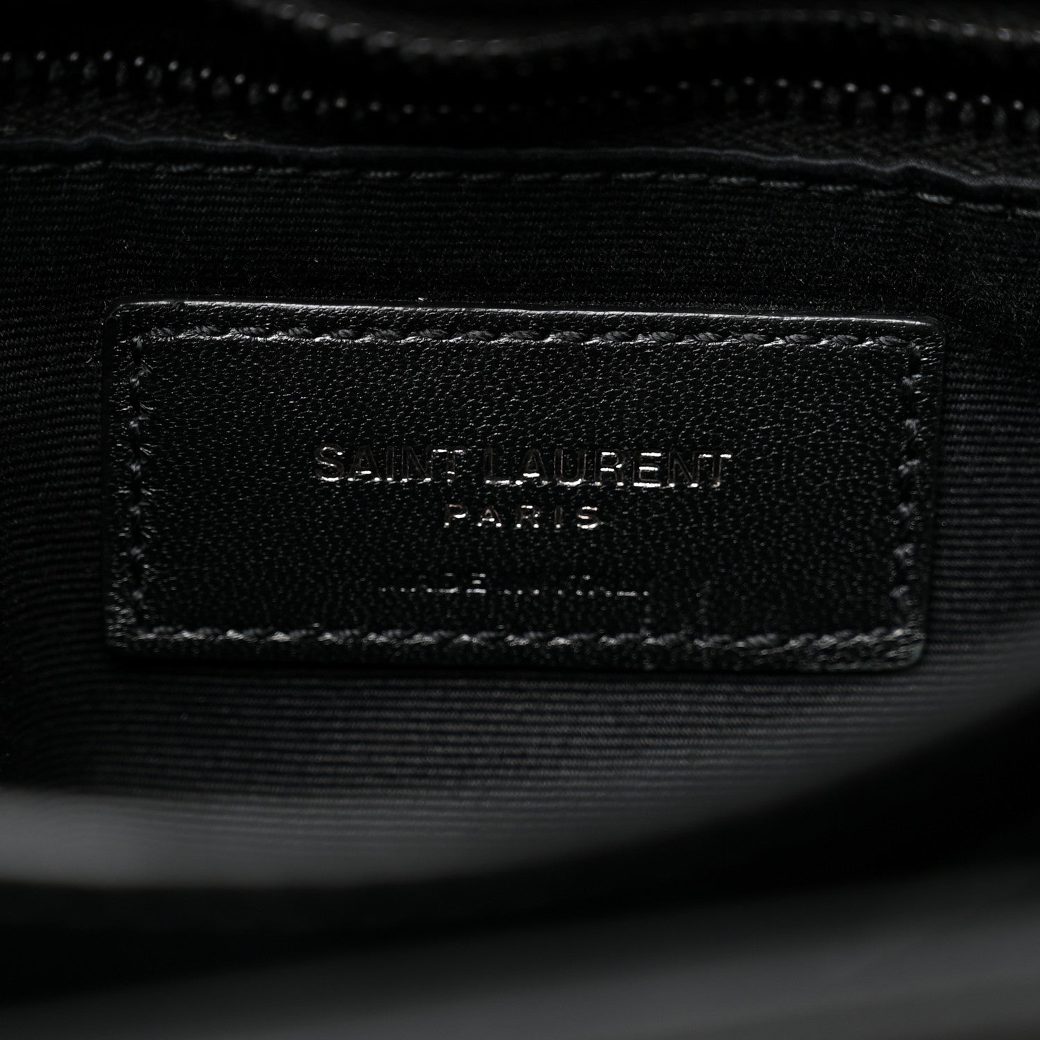 Saint Laurent Calfskin Y Quilted Monogram Monochrome Toy Loulou Crossbody Bag Black 6 of 11