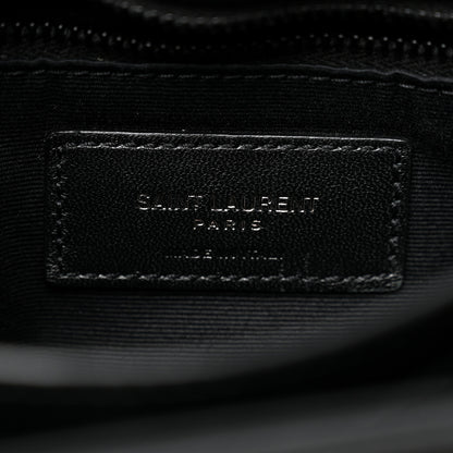 Saint Laurent Calfskin Y Quilted Monogram Monochrome Toy Loulou Crossbody Bag Black 6 of 11