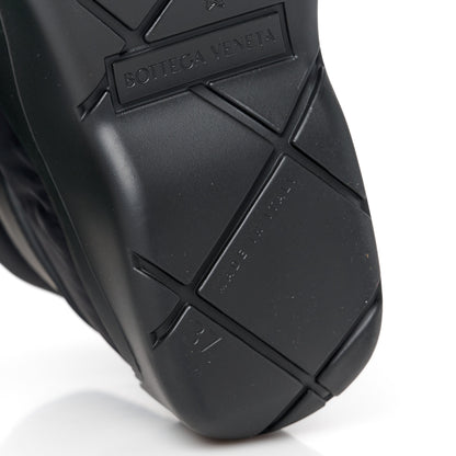 Bottega Veneta Technical Fabric Rubber Puddle Bomber Boots 37 Black Grass 7 of 8