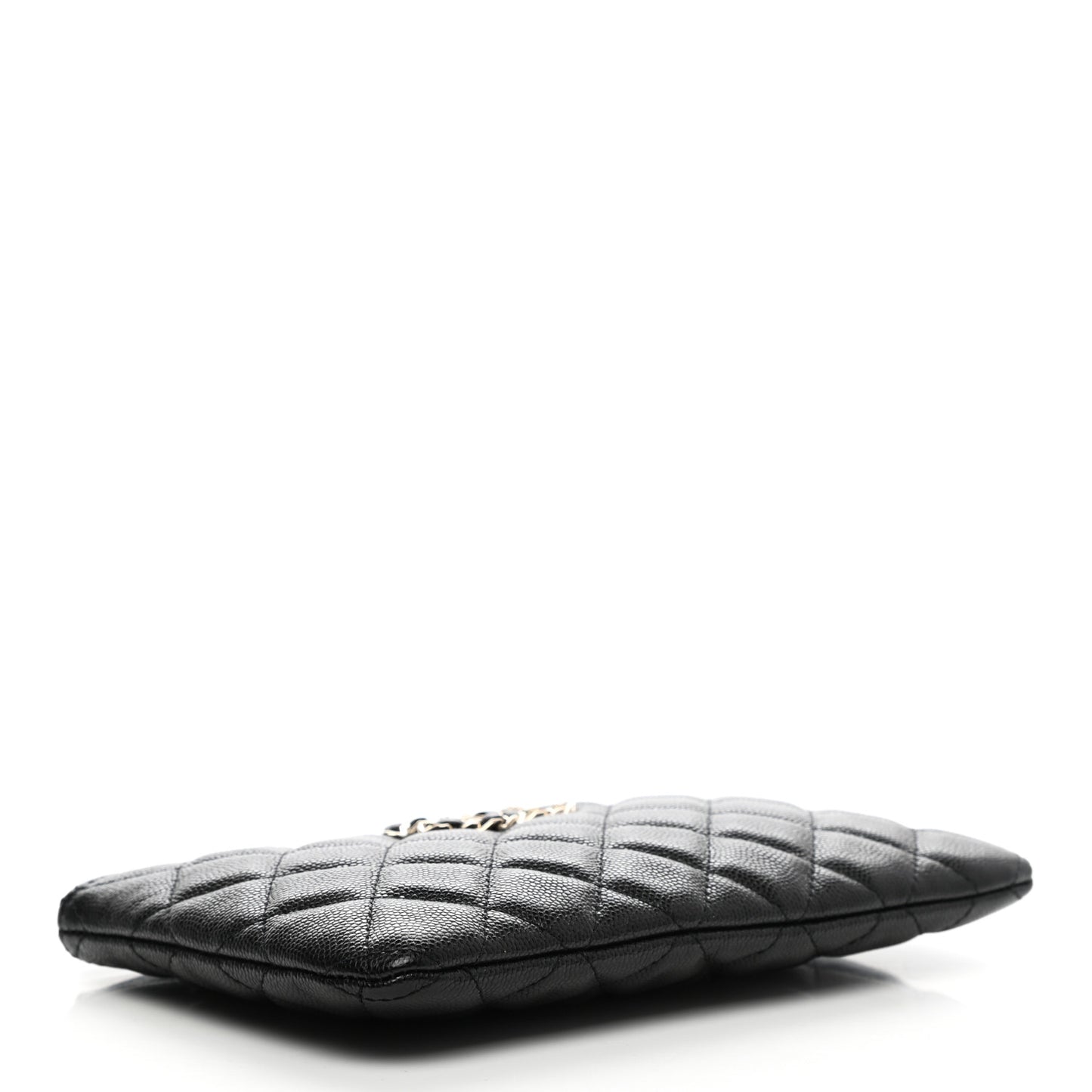 Caviar Quilted Small French New Wave CC Pouch Black