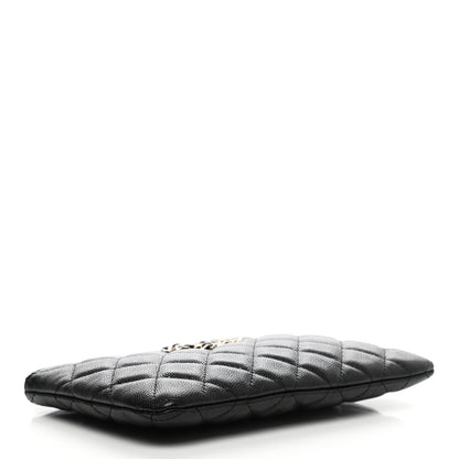 Chanel Caviar Quilted Small French New Wave CC Pouch Black 4 of 8