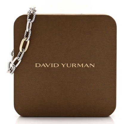 David Yurman Sterling Silver 18K Yellow Gold 8.5mm Madison Chain Bracelet 4 of 4