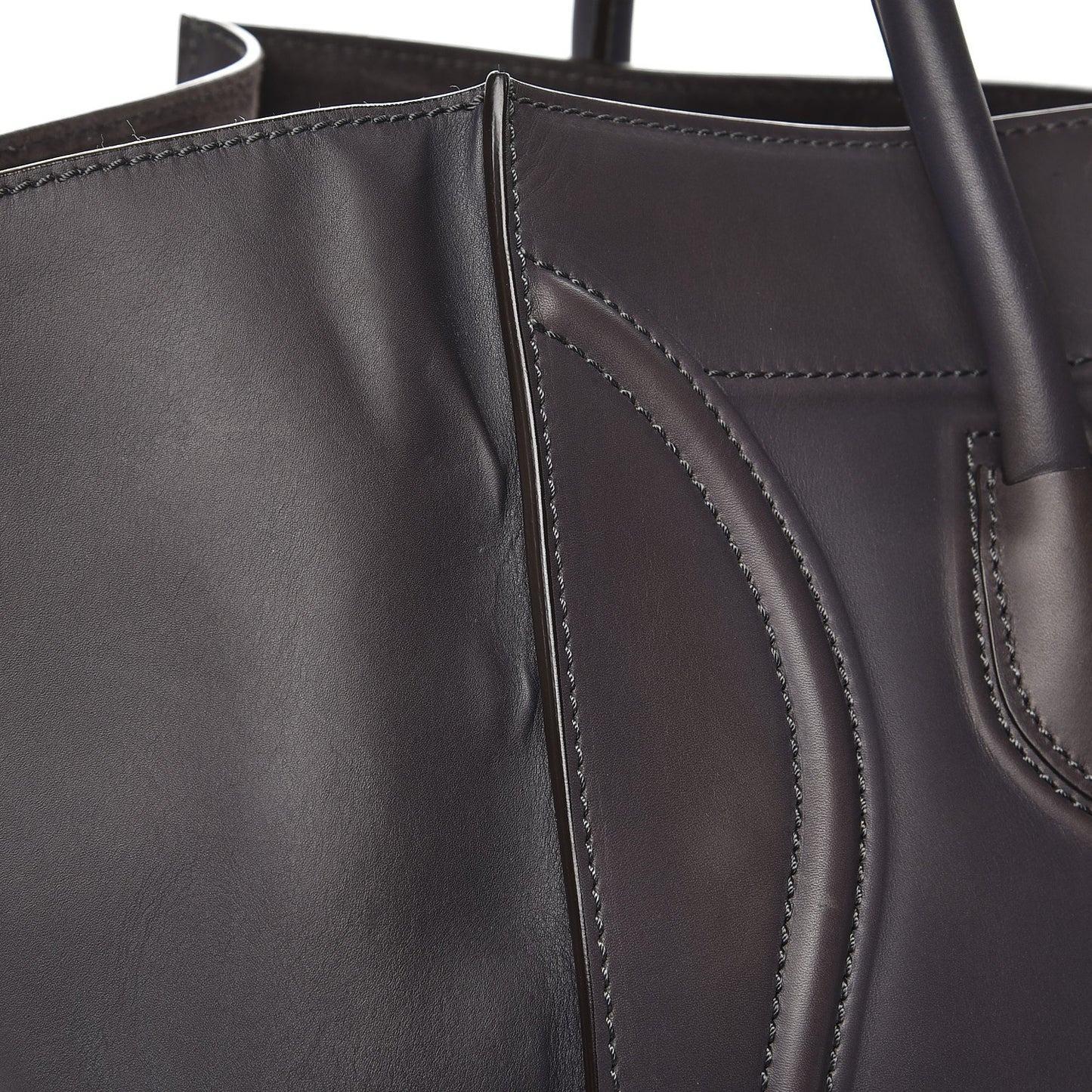 Natural Calfskin Large Phantom Luggage Grey