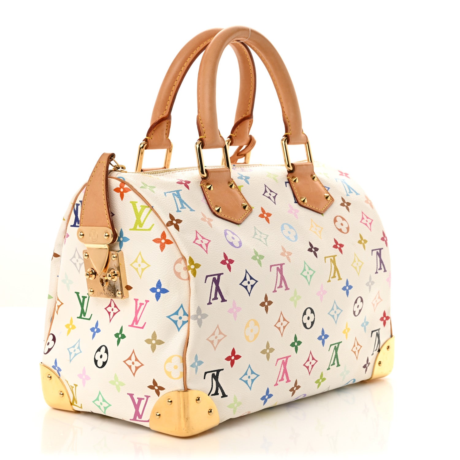Louis Vuitton Monogram Multicolor Speedy 30 White 3 of 11