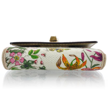 Gucci Cavas Floral Flora Bamboo Wallet 4 of 12