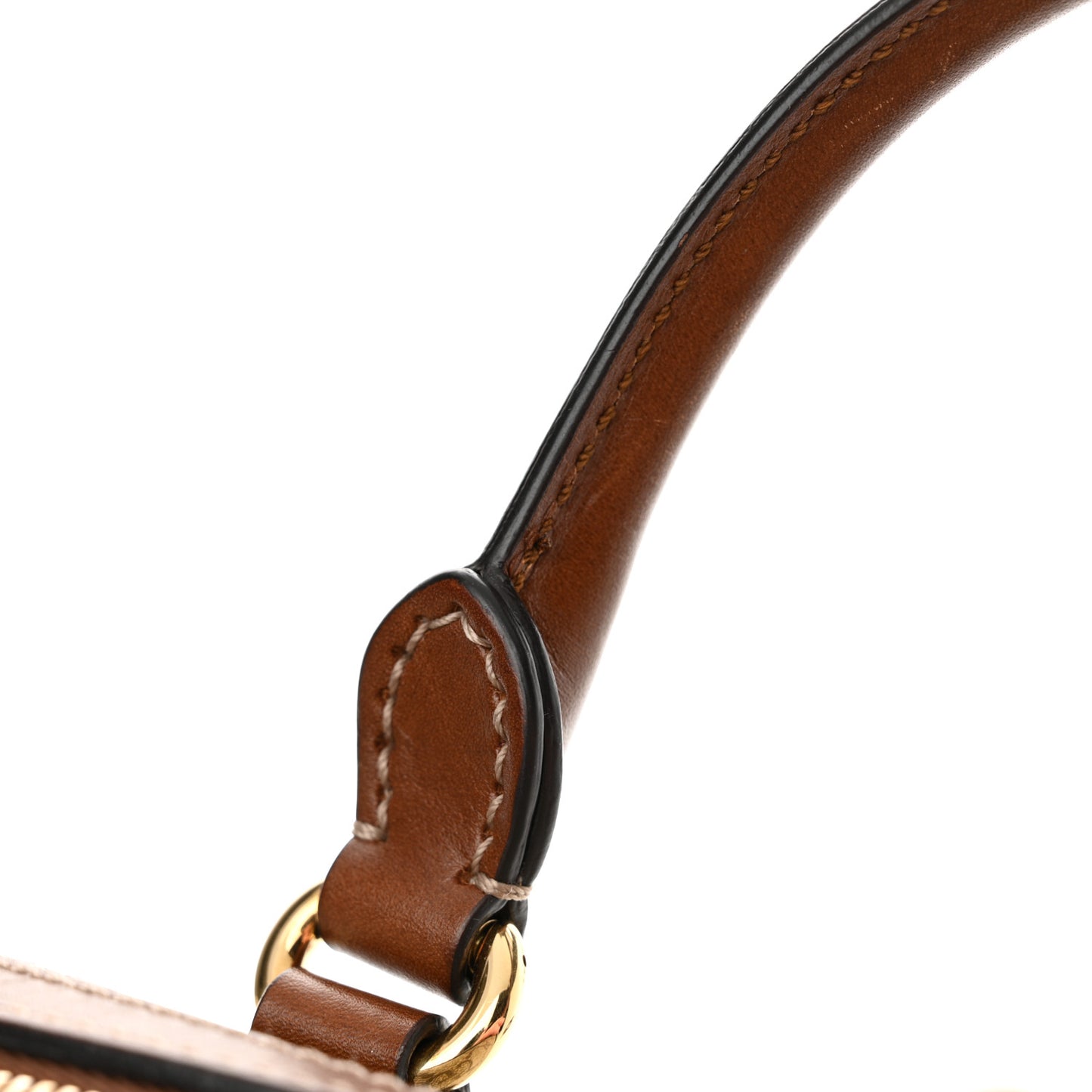 GG Supreme Monogram Cuoio Toscano Small Boston Beige Ebony Cuir