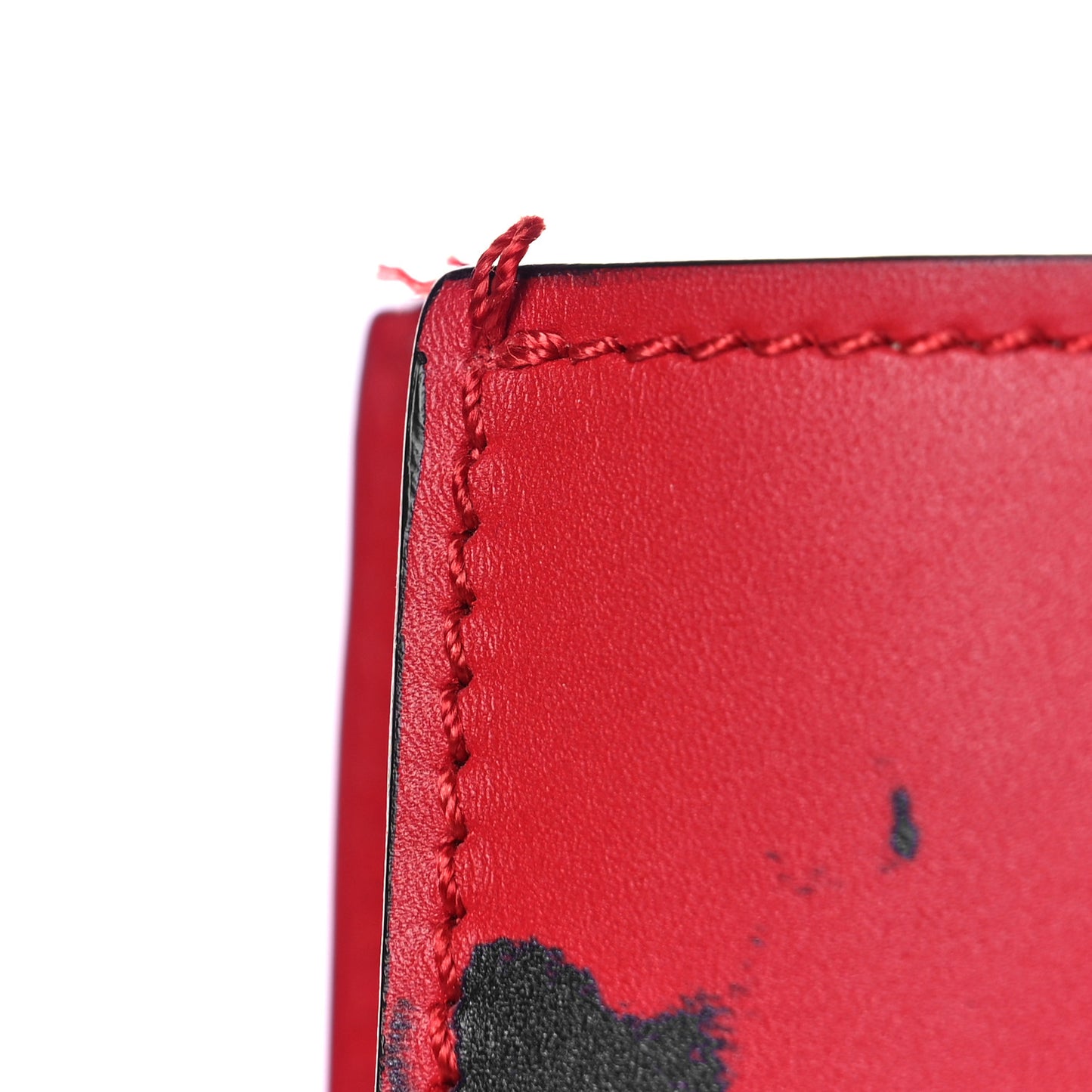 Calfskin GucciGhost Real Medium XL Tote Hibiscus Red
