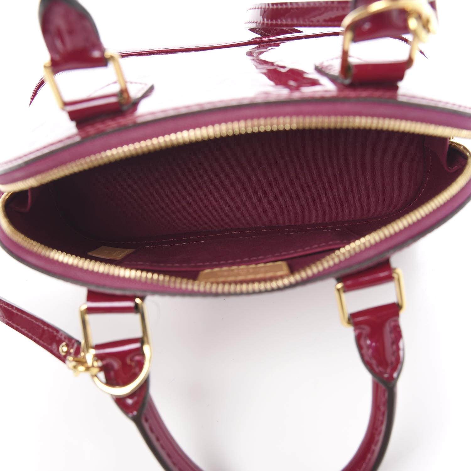 Louis Vuitton Vernis Alma BB Magenta 4 of 12