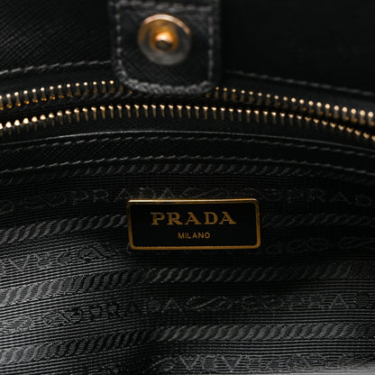 Prada Saffiano Lux Medium Tote Black 6 of 9