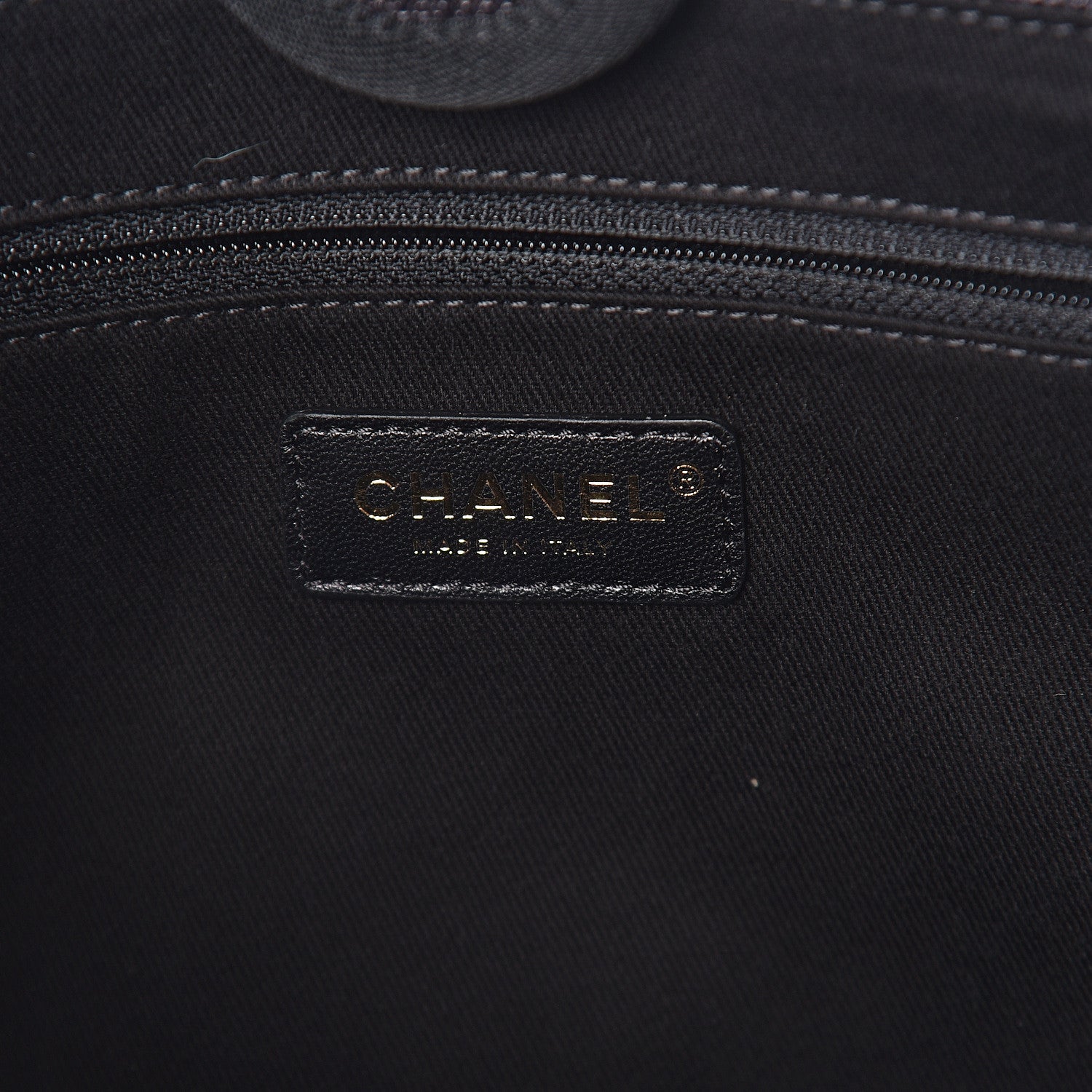 Chanel Mixed Fibers Striped Small Deauville Tote Black 6 of 9