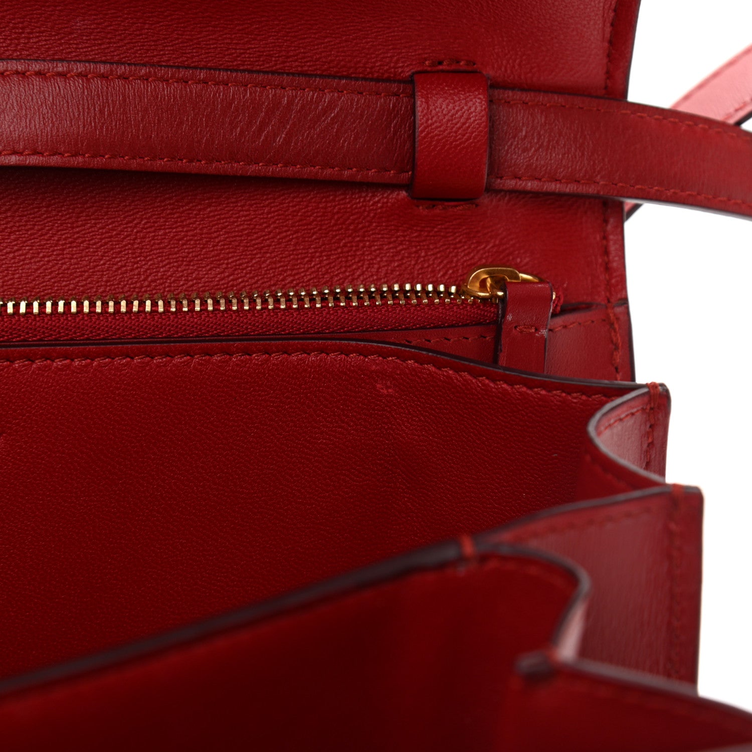 Celine Box Calfskin Medium Classic Box Flap Bag Red 11 of 13