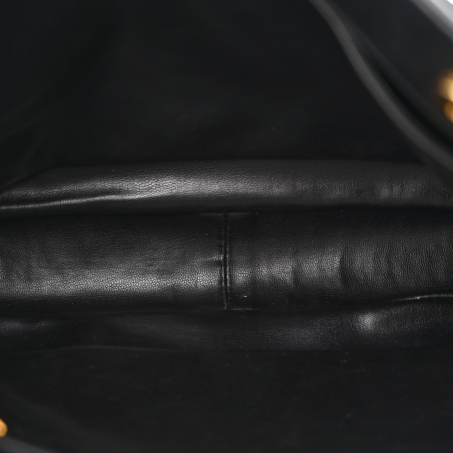 Chanel Lambskin Quilted Shopping Tote Black 5 of 18