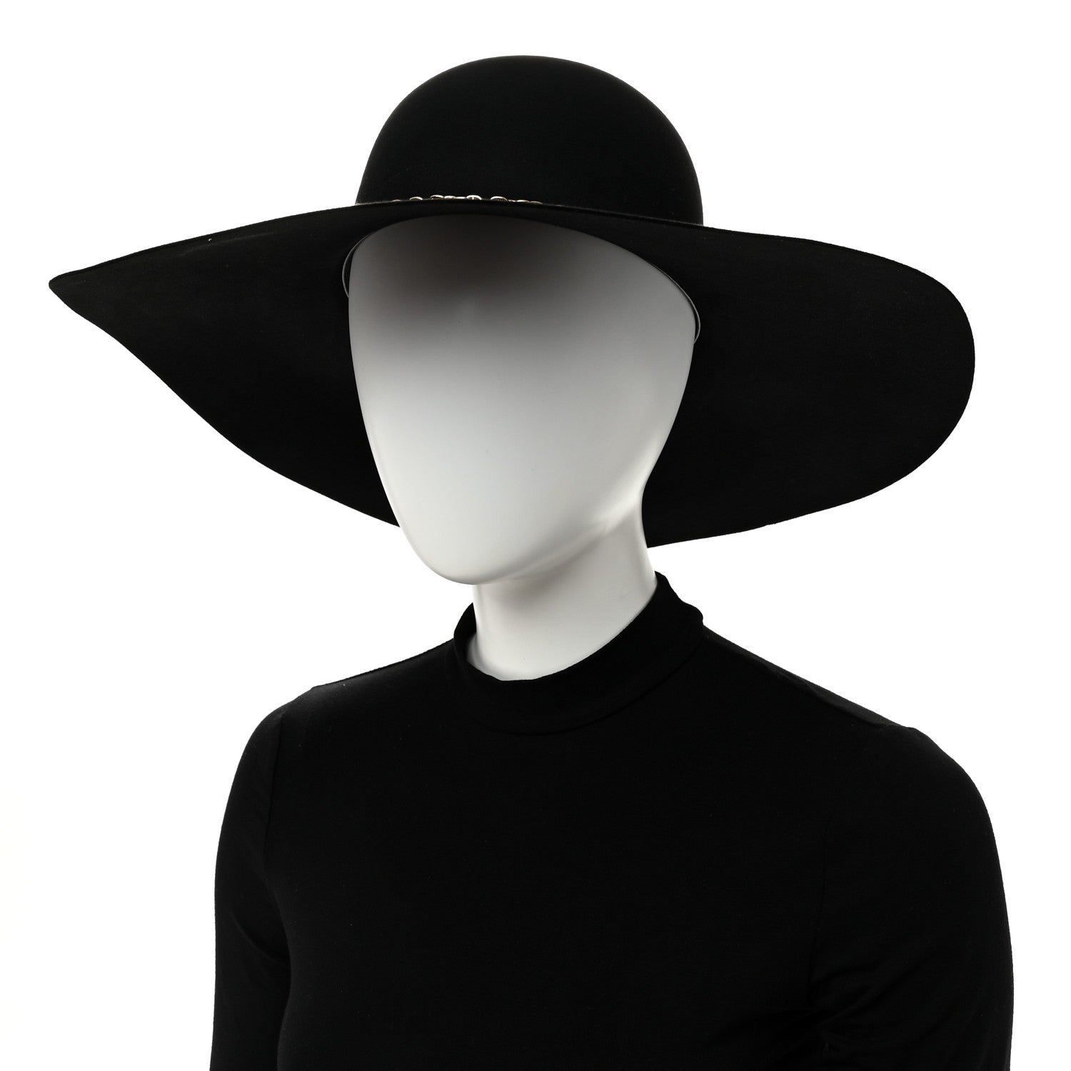 Hermes Beaver Felt Bruna Chaine d'Ancre Hat 58 Black 2 of 12