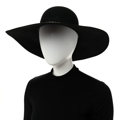 Hermes Beaver Felt Bruna Chaine d'Ancre Hat 58 Black 2 of 12