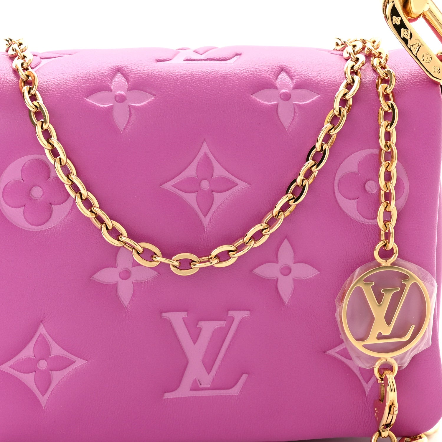 Louis Vuitton Lambskin Embossed Monogram Coussin Belt Bag Orchid 8 of 9