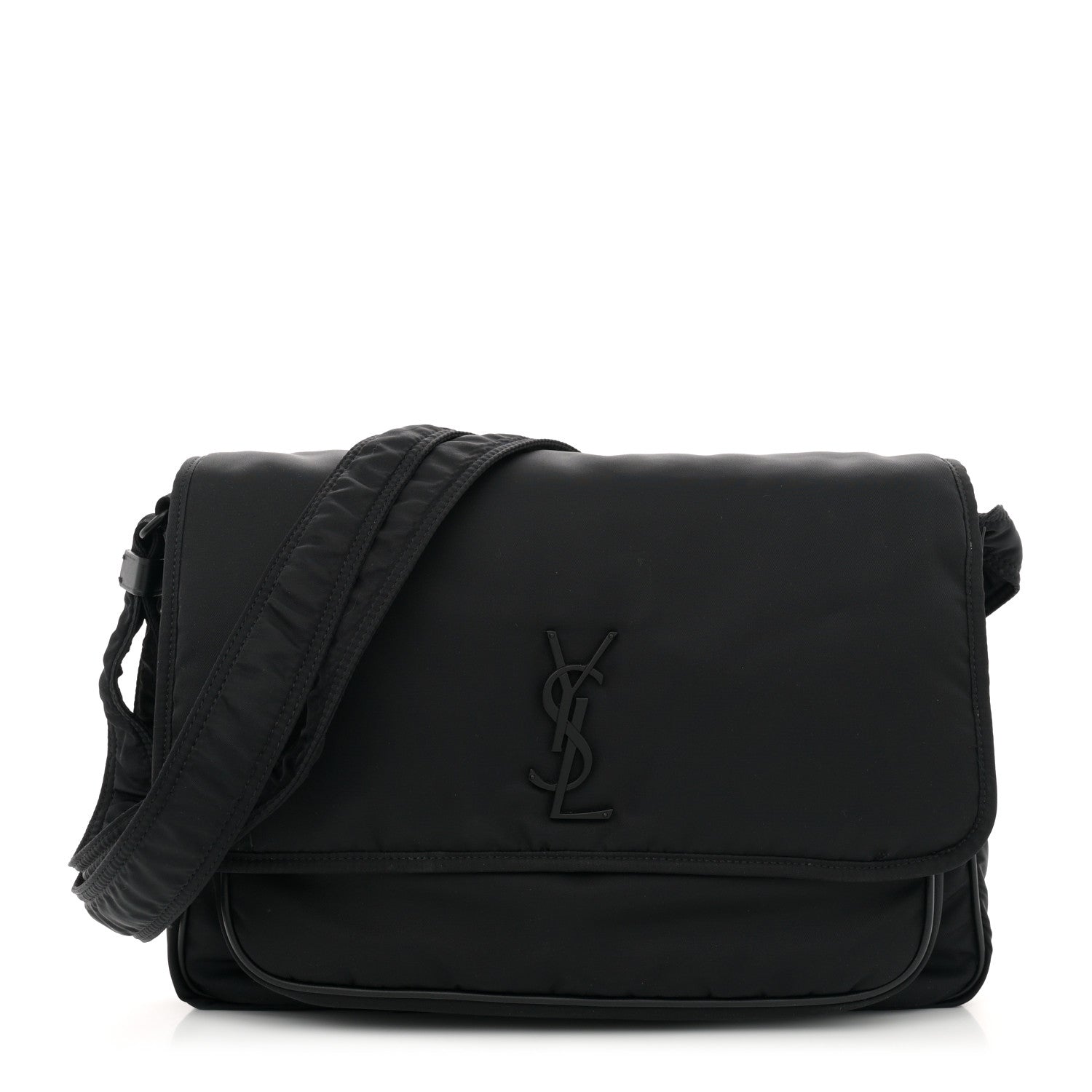 Saint Laurent Nylon Niki Messenger Black 1 of 12