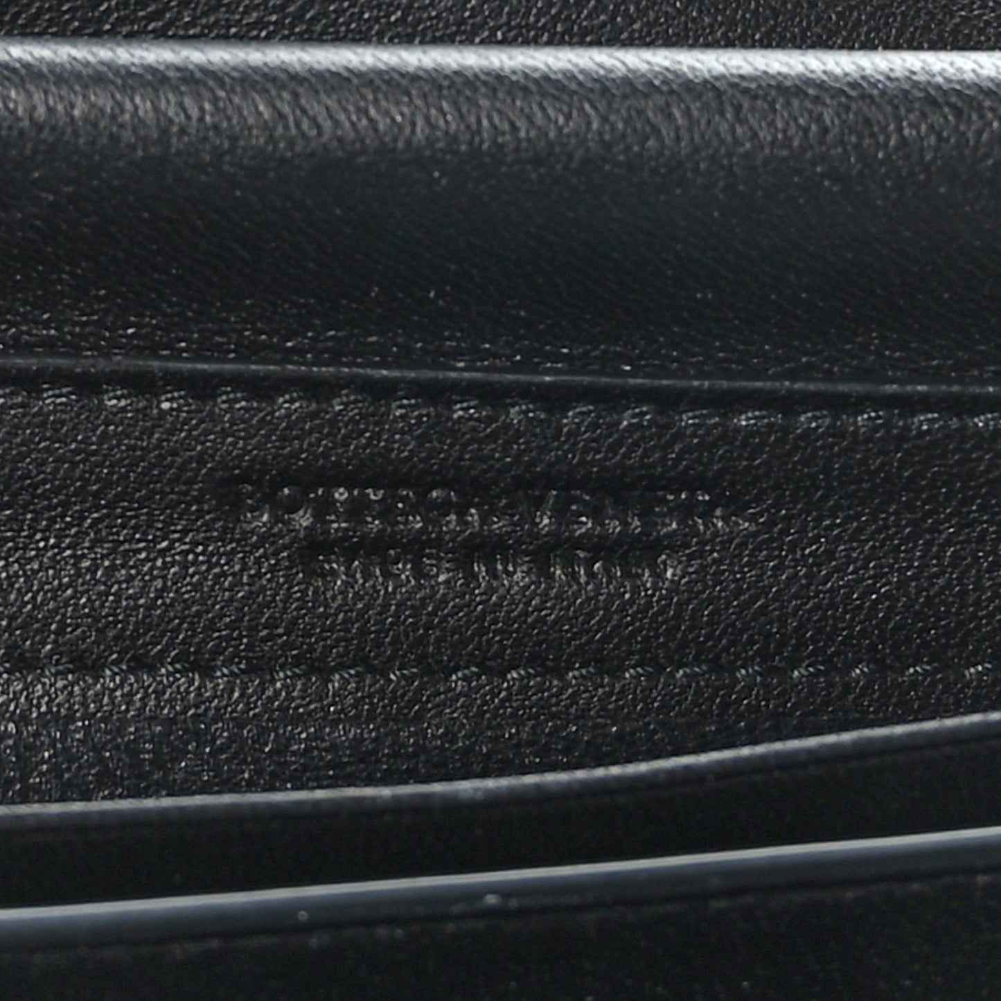 Nappa Intrecciato Continental Wallet on Chain Black
