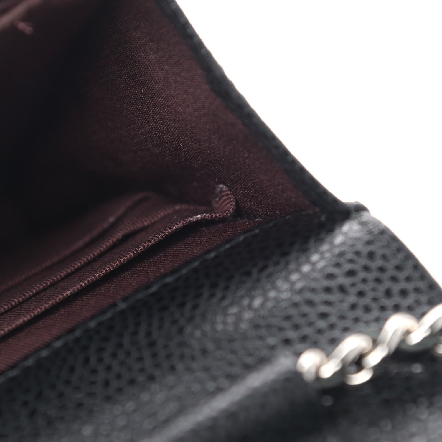 Chanel Caviar Quilted Wallet On Chain WOC Black 9 of 11