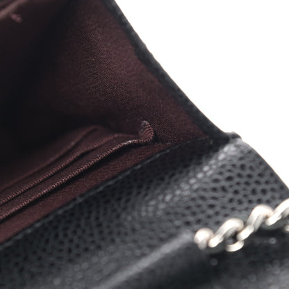 Chanel Caviar Quilted Wallet On Chain WOC Black 9 of 11