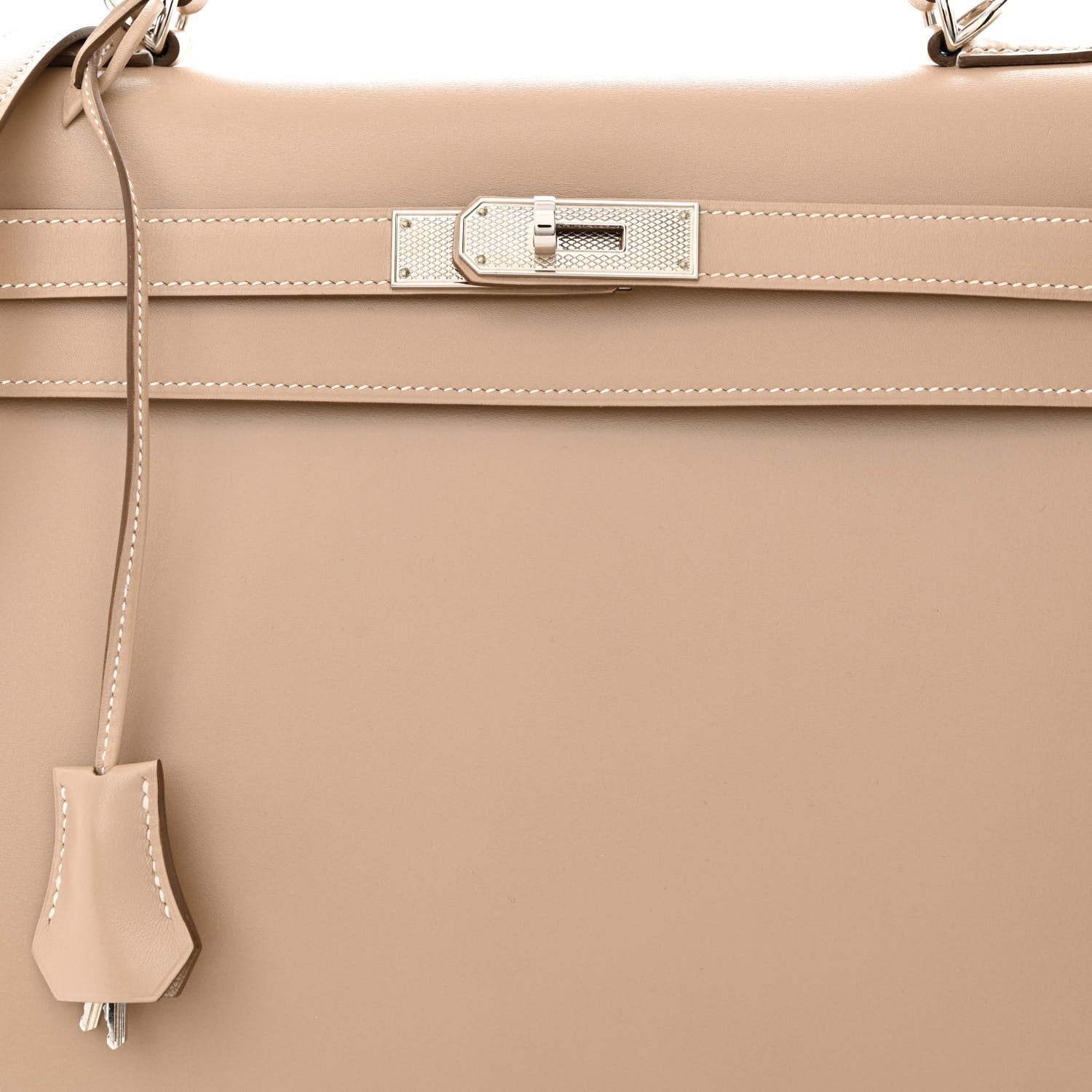 Hermes Box Kelly Sellier Guilloche 35 Argile 8 of 10