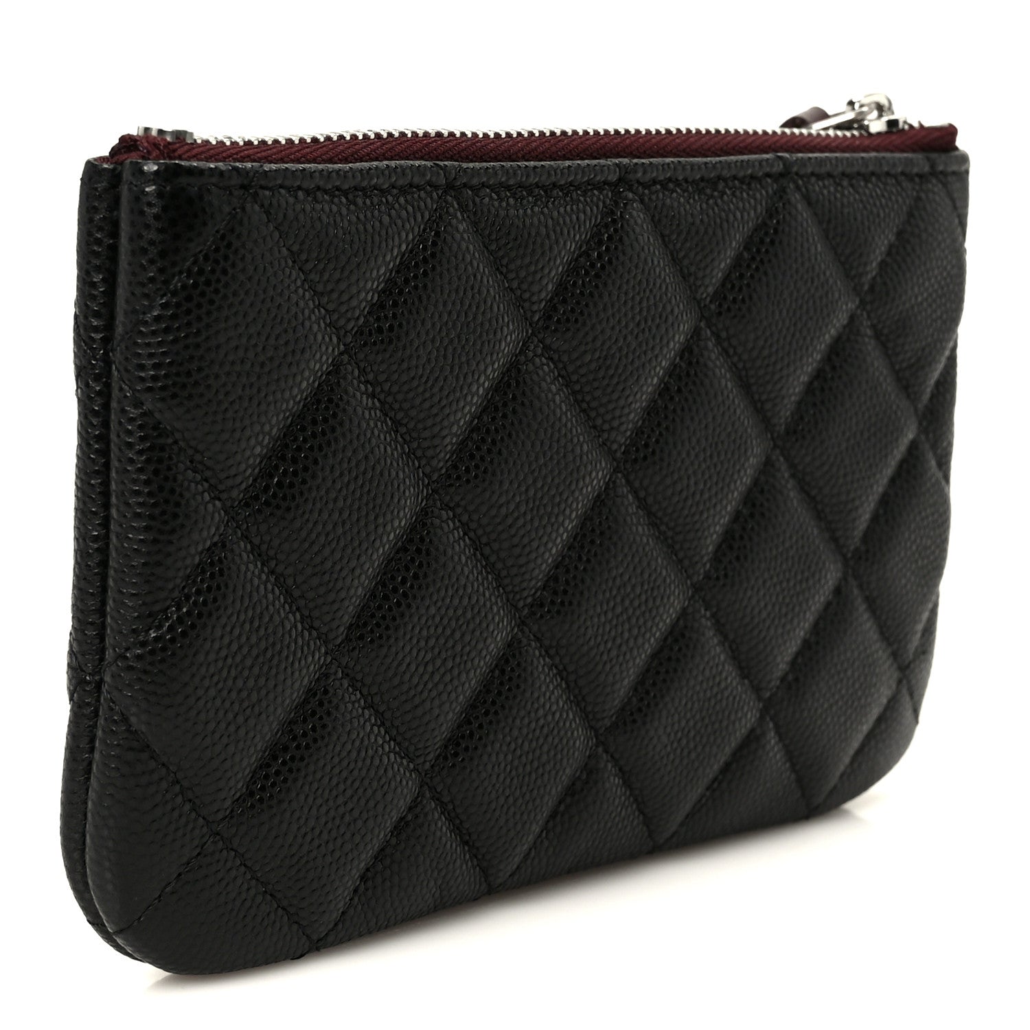 Chanel Caviar Quilted Small Cosmetic Case Black 3 of 9