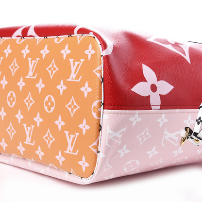 Louis Vuitton Monogram Giant Neverfull MM Rouge 7 of 9